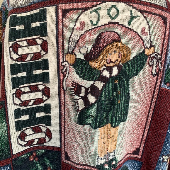 Christmas Woven Tapestry Coat size XL - Picture 14 of 15